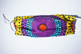 Purple & Gold African Cotton Face Masks