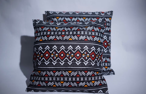 B&W Tribal African Cotton Pillows